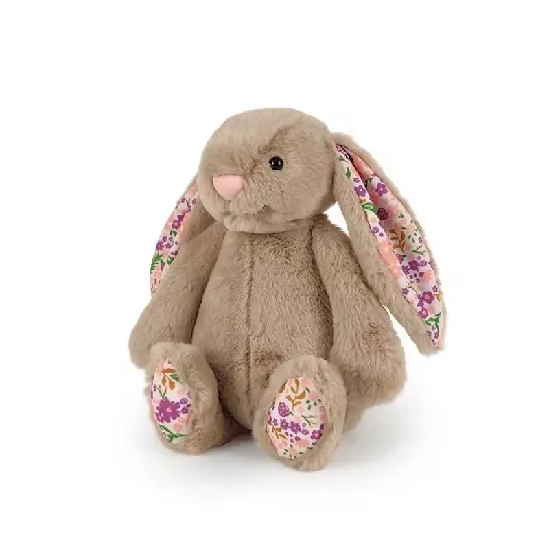 Bonnie Rabbit Plush Toy with Floral Ears Stuffed Doll Soft Sofa Cushion Kids