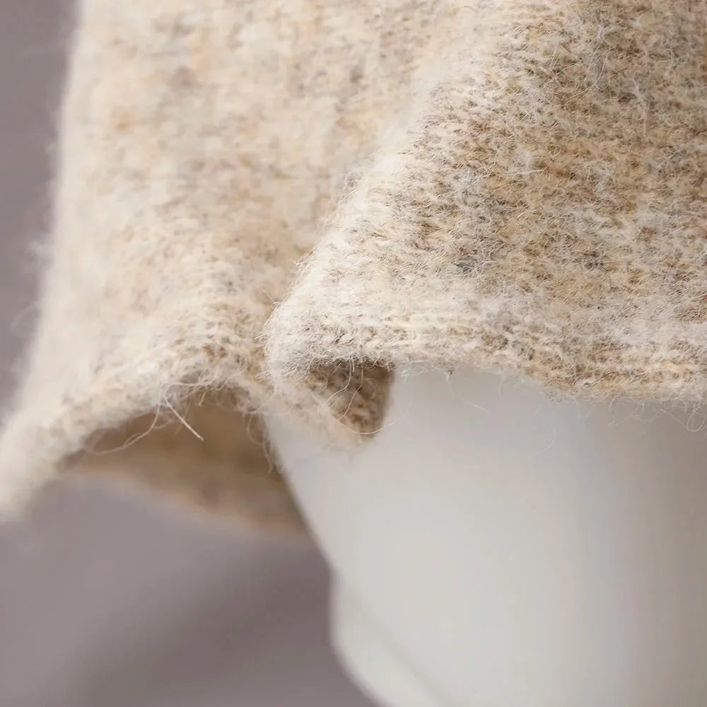 new wool Women's Bucket Hat Panama Cap Autumn Winter Warm Soft Foldable Chapeau