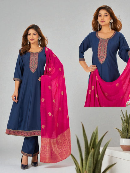 Plus size Anarkali set