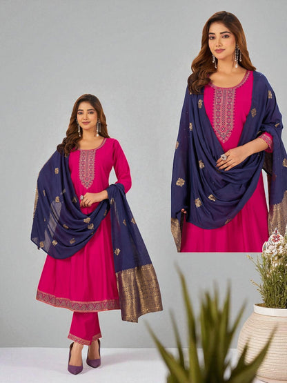 Plus size Anarkali set