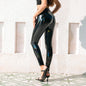 European And American Plus Size Women's Clothes Leggings High Waist PU Leather Pants See size chart under “more details”