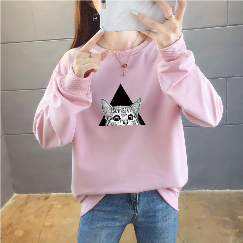 Cartoon Round Neck Top Trendy Plus Size Women's Clothing See size chart under “more details”