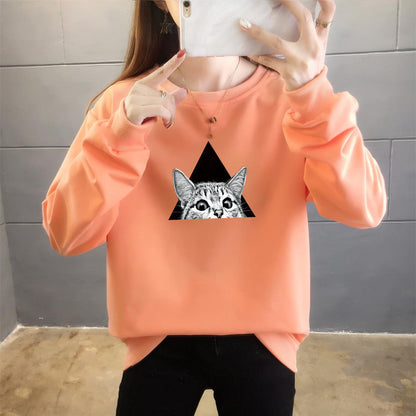 Cartoon Round Neck Top Trendy Plus Size Women's Clothing See size chart under “more details”