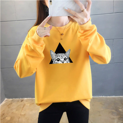 Cartoon Round Neck Top Trendy Plus Size Women's Clothing See size chart under “more details”