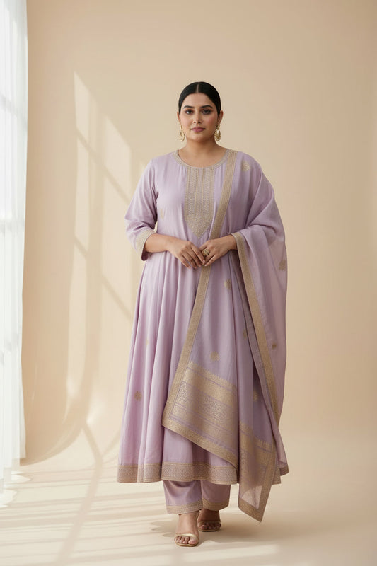 Plus size Anarkali set