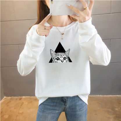 Cartoon Round Neck Top Trendy Plus Size Women's Clothing See size chart under “more details”