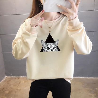 Cartoon Round Neck Top Trendy Plus Size Women's Clothing See size chart under “more details”
