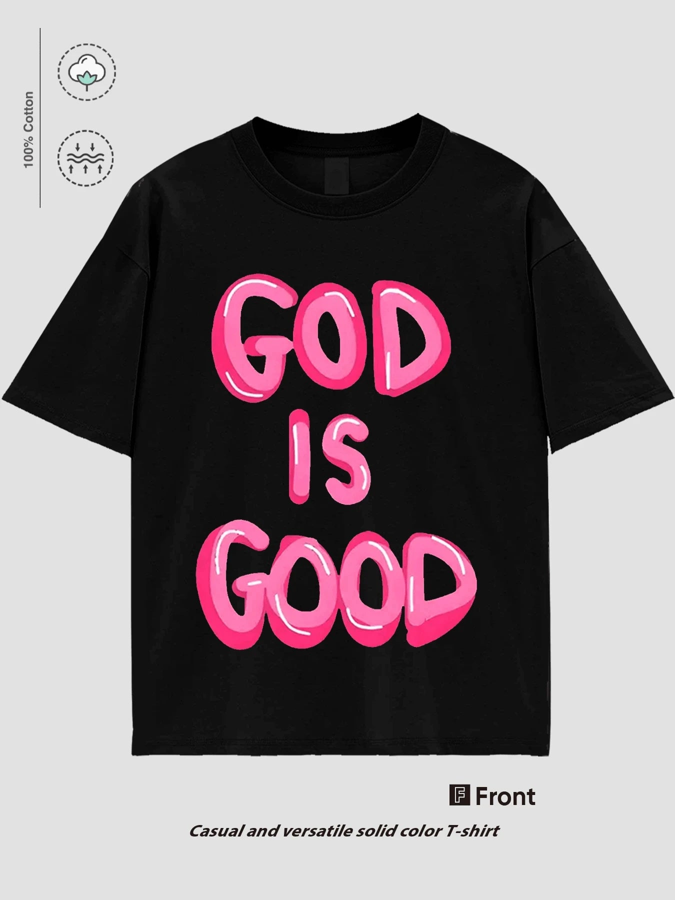 Loose Summer Casual Light Luxury Short Sleeve Printed Same Style Letter Unisex T-Shirt
