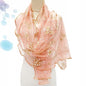 Lace Scarf Women Lightweight Hijab Elegant  Silk  Shawl Wraps Headband Handle Hair