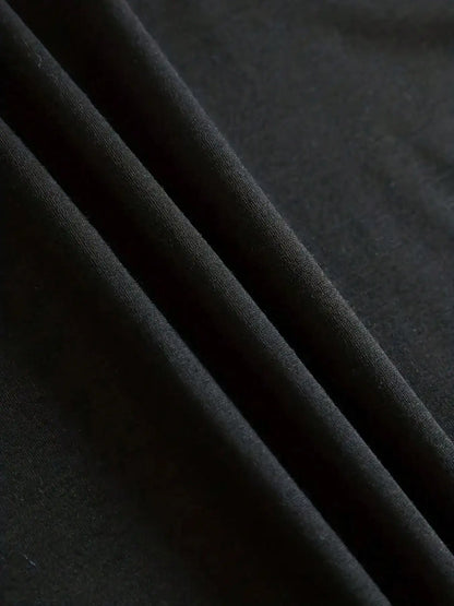 Happy Easter Bunny Ears and Paw Prints Design Easter t Shirt Women Casual Spring Festival Outfit Black Plus-Size