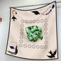 90cm Square Scarf Women Fashion Floral Twill Silk Shawl Hijab Luxury Bandana Foulard Neckerchief