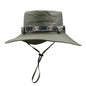 Summer Men Bucket Hat Outdoor UV Protection Wide Brim Panama Safari Hunting Hiking Hat Mesh