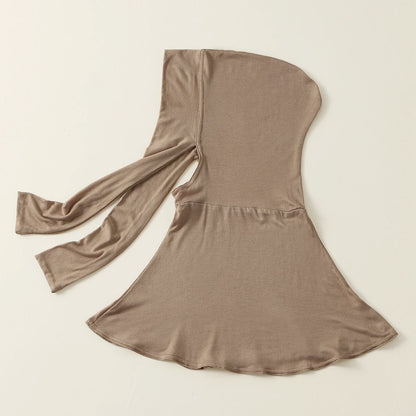 Balaclava Inner Hijabs  Solid Color Tie Back Elasticity Hijabs Full Cover Headscarf