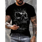 Summer men's printed short-sleeved T-shirt, suitable for Valentine's Day and Easter, as  a holiday gift, for travel