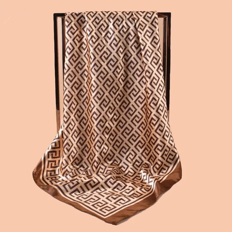 High Quality Silk Scarf Scarf Top Headwraps 90*90cm