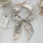Skinny Scarf Women Luxury letter Printing  Ribbon Hair Band Women's Headscarf Silk Scarves