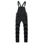 Men's solid color pocket overalls
