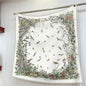 90cm Square Scarf Women Fashion Floral Twill Silk Shawl Hijab Luxury Bandana Foulard Neckerchief