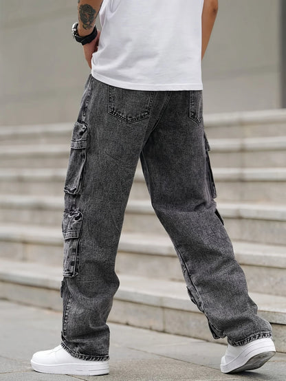Fashionable men's denim jeans
