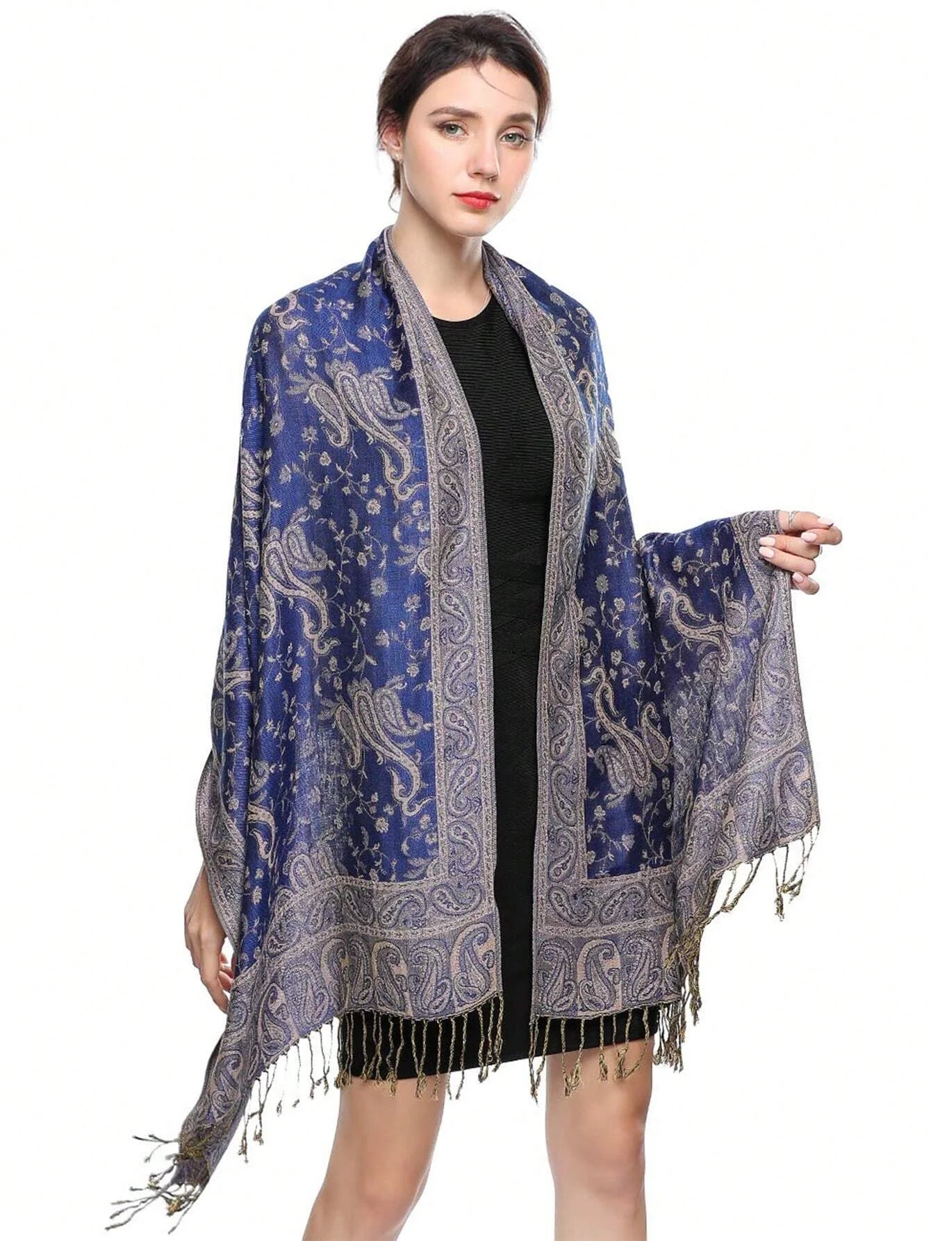 Pashmina Scarf Long Muslim Cashmere Shawl Turban Head Wraps For Women Luxury Brand