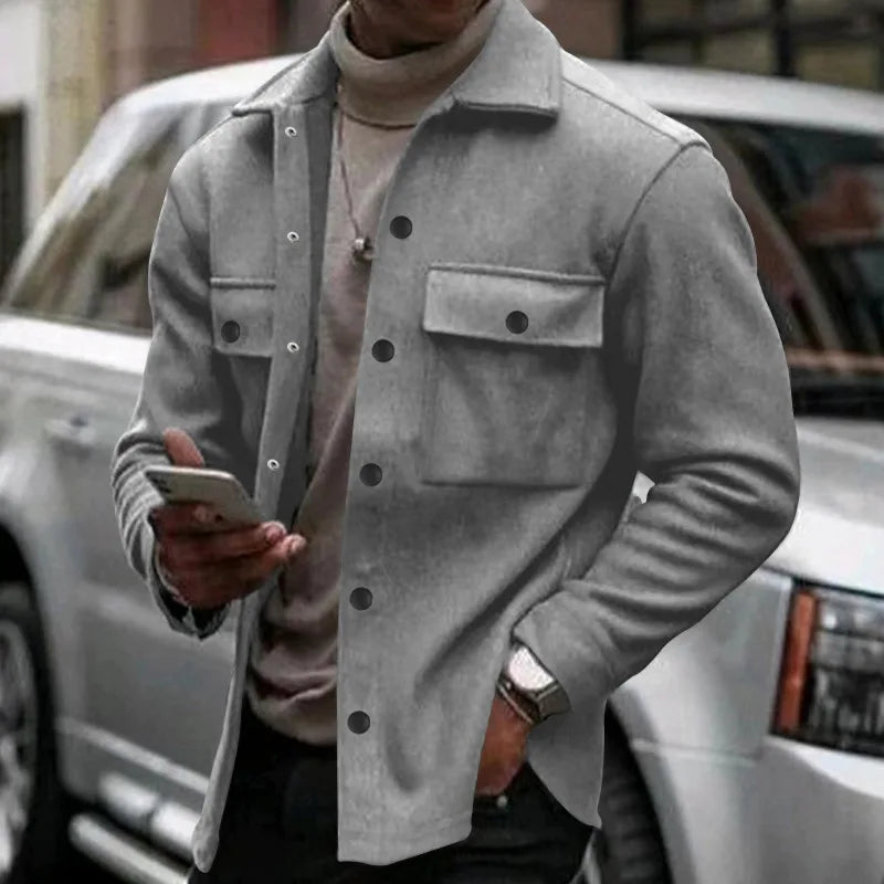 Casual shirt jacket for men