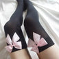 Bowknot Lovely Thigh High Knee Sexy Stockings Girls Sweet Lace Over Knee Stockings Ladies Sexy Lingerie Stockings