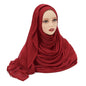 Muslim Modal Hijab Rayon Cotton Shawls Plain Scarf  Turban Headband 190*85cm