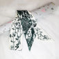 Skinny Scarf Women Luxury letter Printing  Ribbon Hair Band Women's Headscarf Silk Scarves