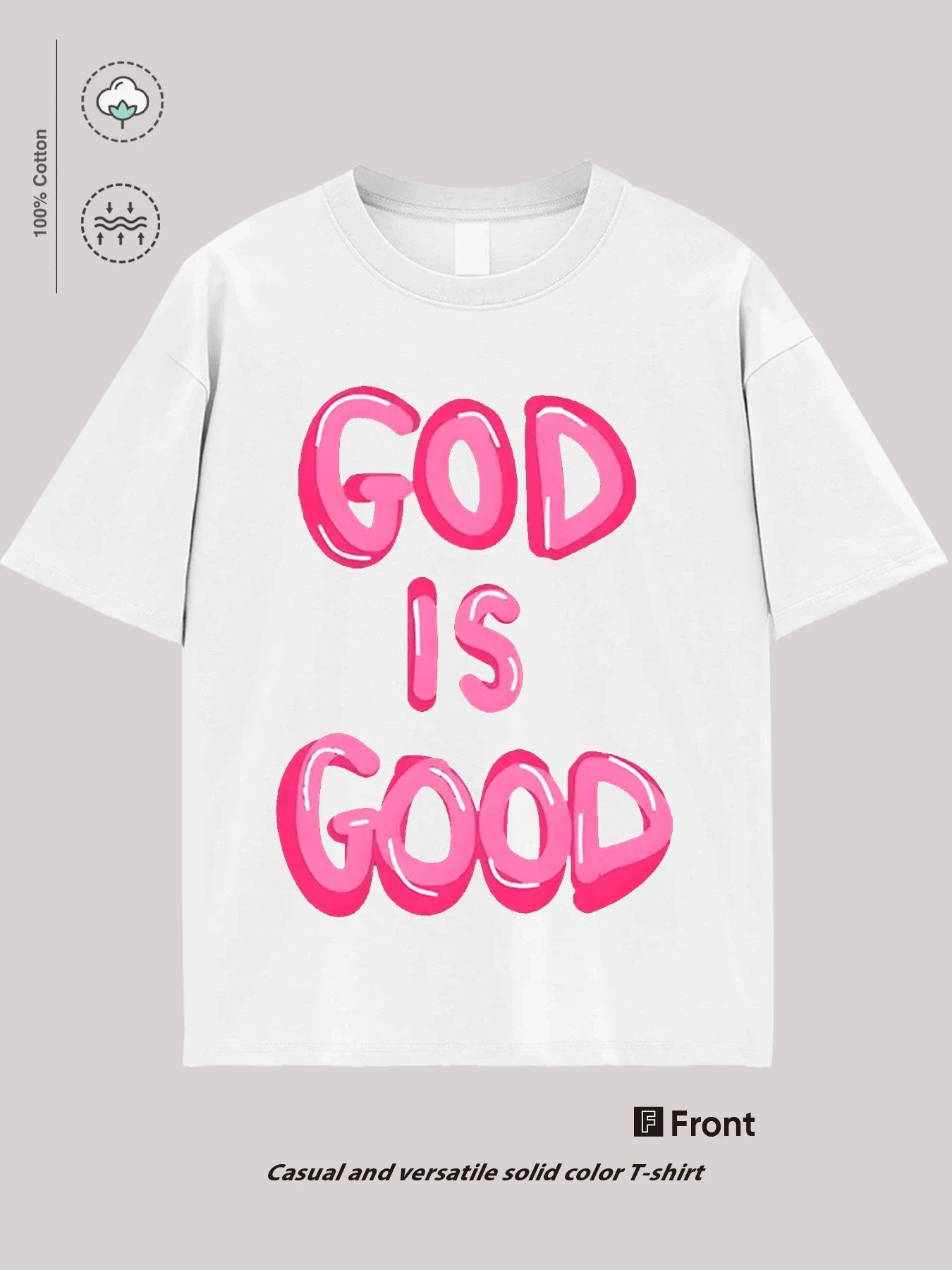 Loose Summer Casual Light Luxury Short Sleeve Printed Same Style Letter Unisex T-Shirt