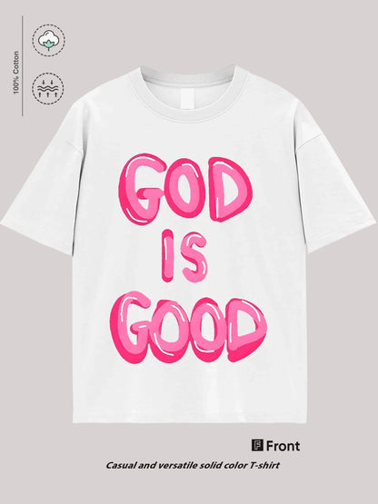 Loose Summer Casual Light Luxury Short Sleeve Printed Same Style Letter Unisex T-Shirt