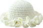 Women's Boho Crochet Ruffle Bucket Hat, Foldable Handmade Summer Beach Cap, Stylish Sun Hat