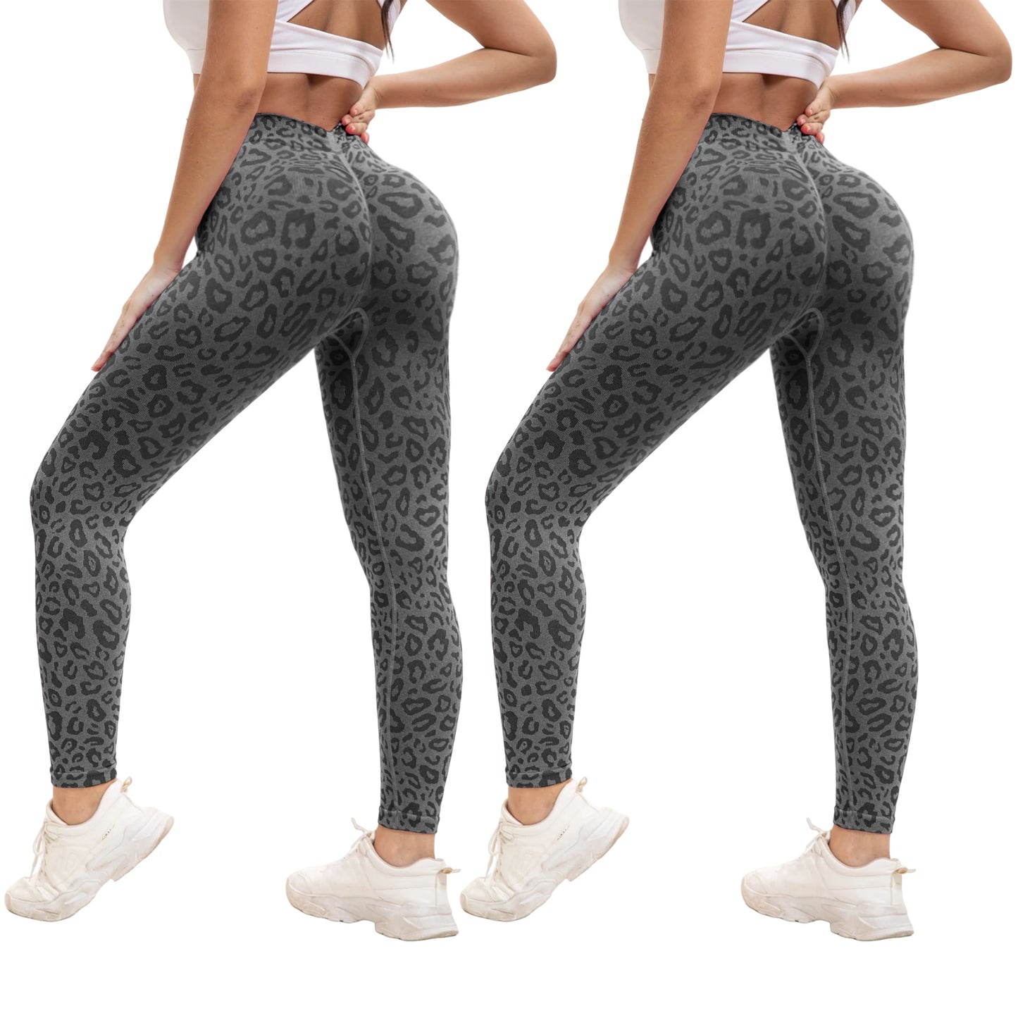 2 Pack Women's High Waisted Sexy Butt Lifting Seamless