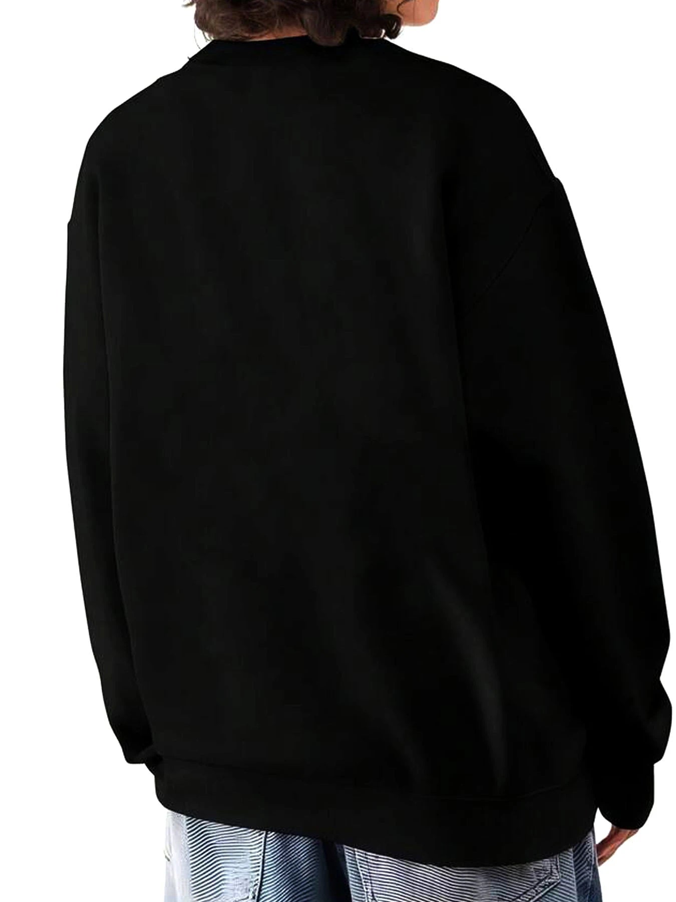 Women Oversized Sweatshirt Easter Sheep Print He Left The 99 To Find Me Outdoor Wear