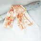 Skinny Scarf Women Luxury letter Printing  Ribbon Hair Band Women's Headscarf Silk Scarves