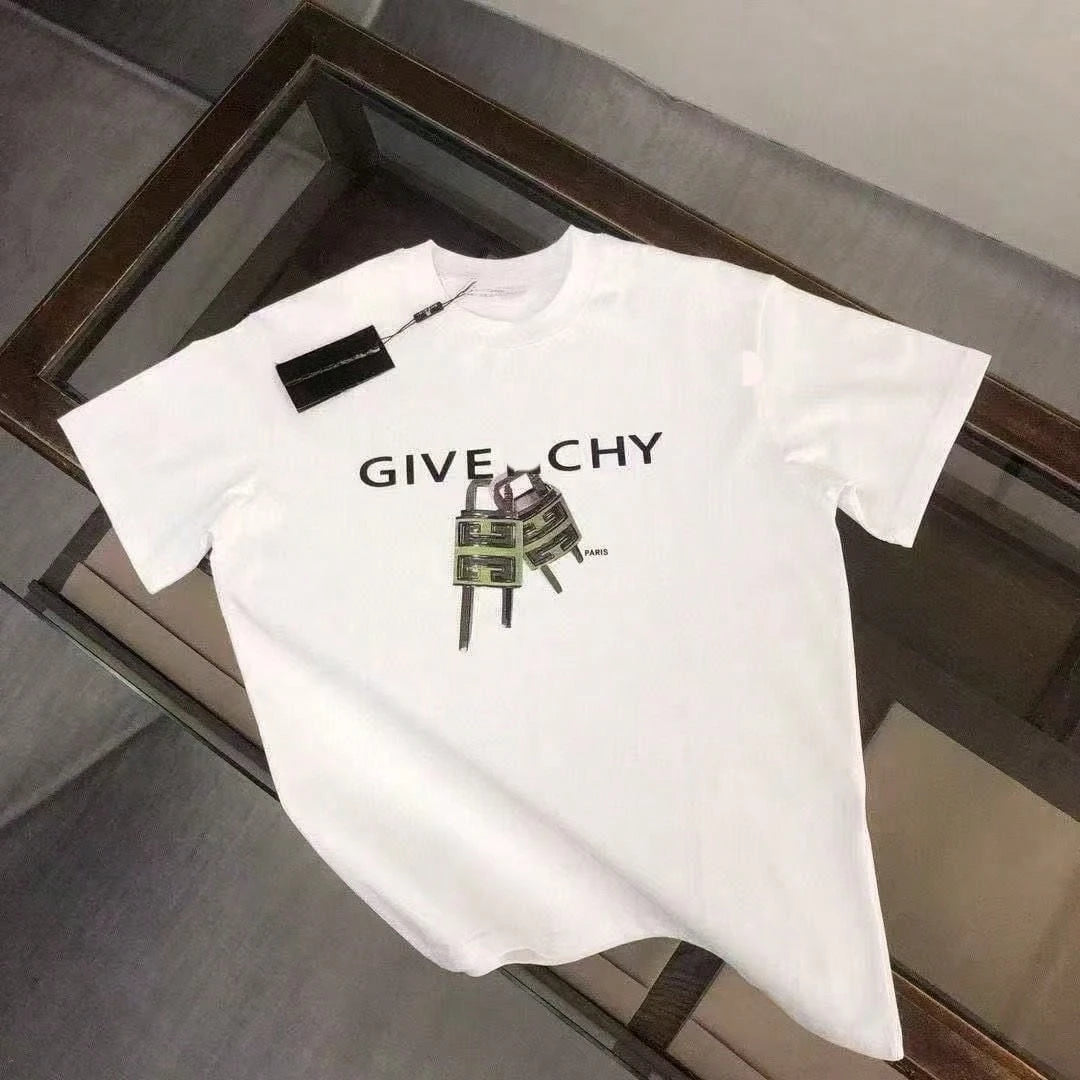 Loose Summer Casual Light Luxury Short Sleeve Printed Same Style Letter Unisex T-Shirt