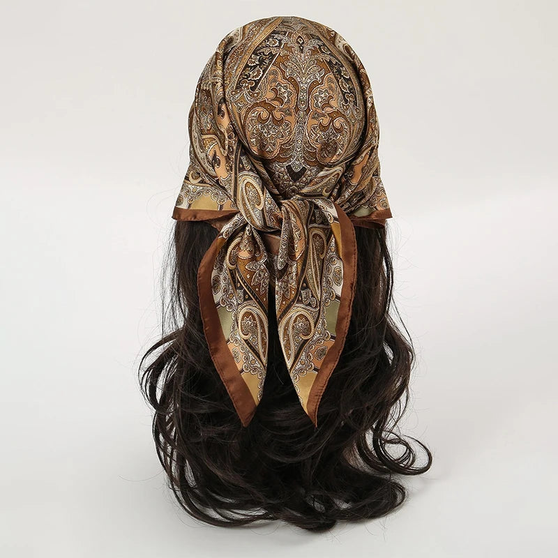 Bohemian Style Floral Print Women’s Scarf Scarves Bandana Hijab