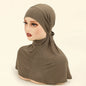 Balaclava Inner Hijabs  Solid Color Tie Back Elasticity Hijabs Full Cover Headscarf