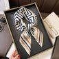 2026 Satin Imitation Print Silk Scarf Square Women Neck Scarves
