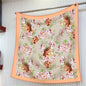 90cm Square Scarf Women Fashion Floral Twill Silk Shawl Hijab Luxury Bandana Foulard Neckerchief