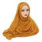 Muslim Modal Hijab Rayon Cotton Shawls Plain Scarf  Turban Headband 190*85cm