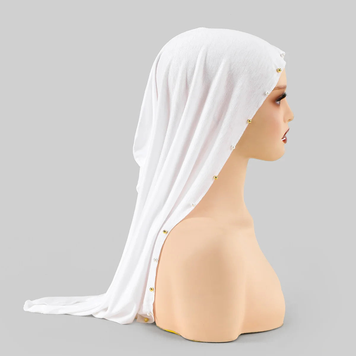 New Muslim Solid scarf Caps Modal Instant Hijab Stretch Turban Cap Islamic Headscarf Headband