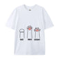 Rock Paper Scissors T-Shirt Casual Crewneck Tops Summer Cotton Loose  FunnyCat Print Clothes Women Fashion Oversize