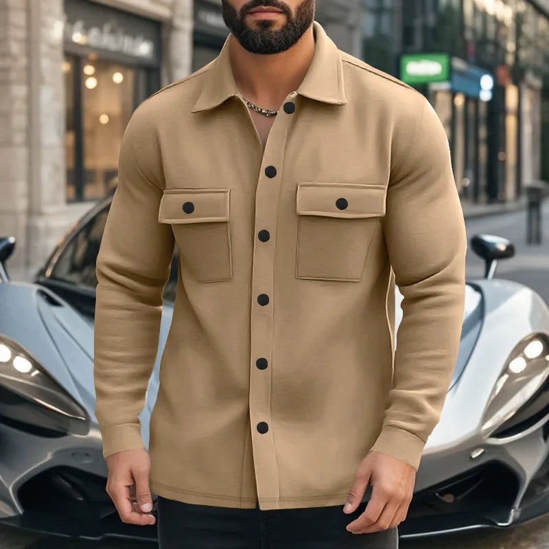 Casual shirt jacket for men