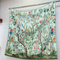 90cm Square Scarf Women Fashion Floral Twill Silk Shawl Hijab Luxury Bandana Foulard Neckerchief