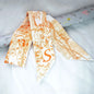 Skinny Scarf Women Luxury letter Printing  Ribbon Hair Band Women's Headscarf Silk Scarves