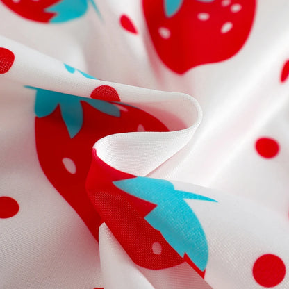 Adorable Toddler Girls Watermelon Print Sleeveless Dress and Matching Sun Hat Set for Summer Fun - 2 Piece Outfit for Little