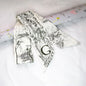 Skinny Scarf Women Luxury letter Printing  Ribbon Hair Band Women's Headscarf Silk Scarves