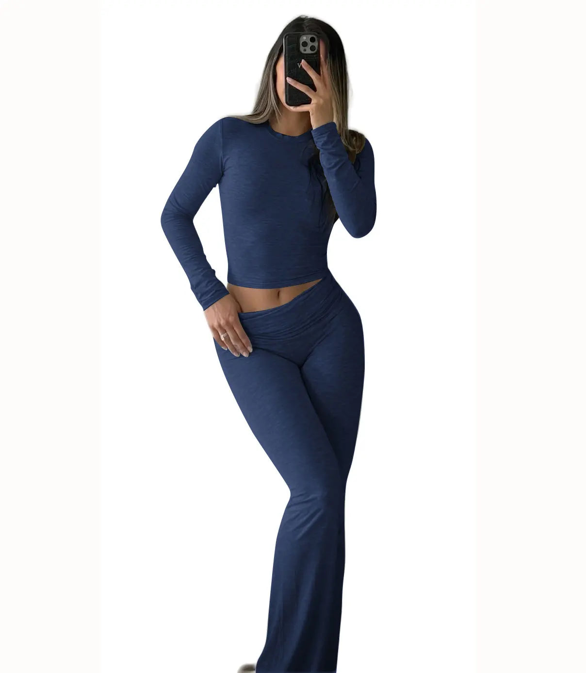 Women's Yoga Two-Piece Wide-Leg Activewear Set Casual Home Yoga Set