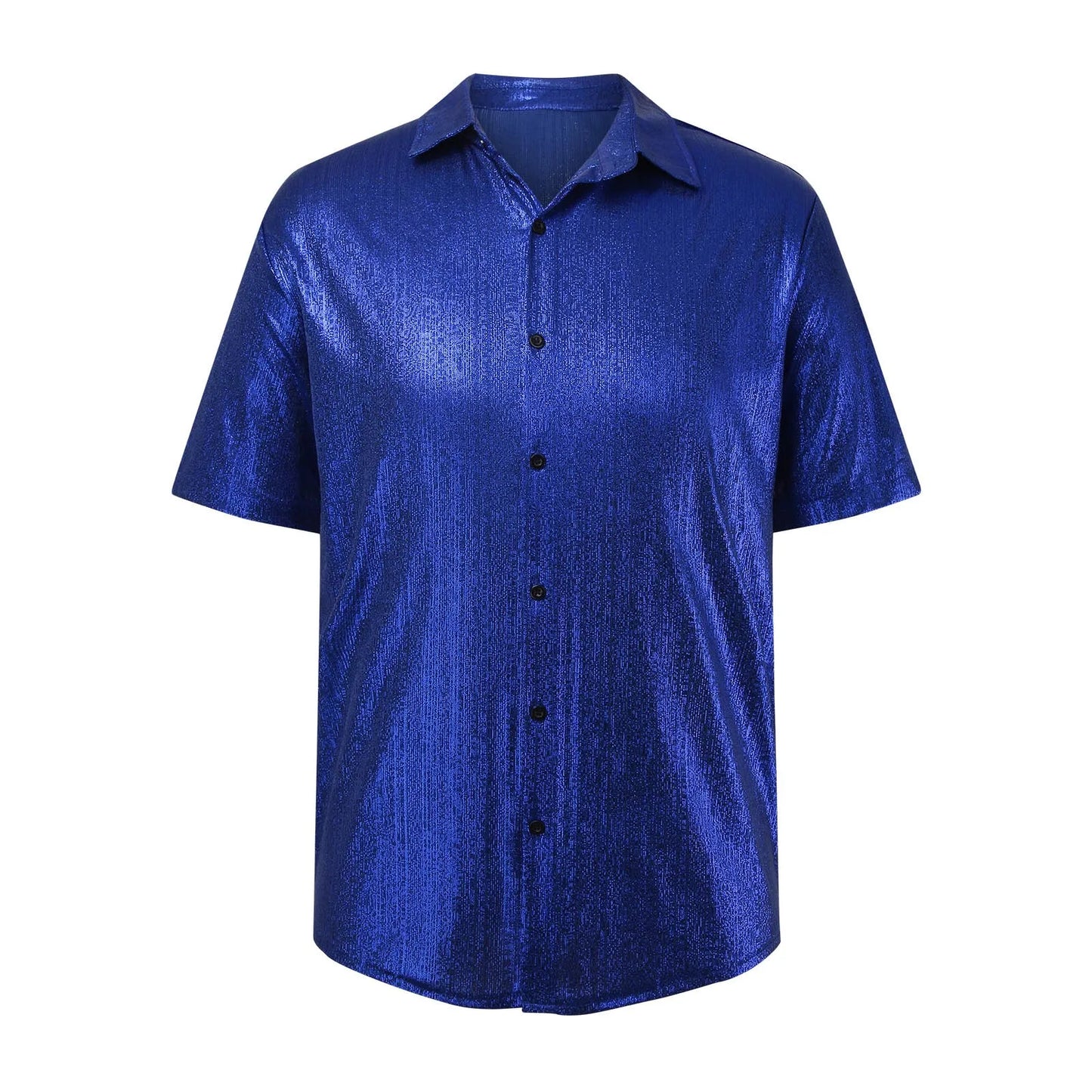 Mens Sequin Short Sleeved Shirt