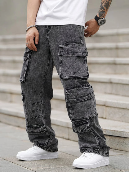 Fashionable men's denim jeans